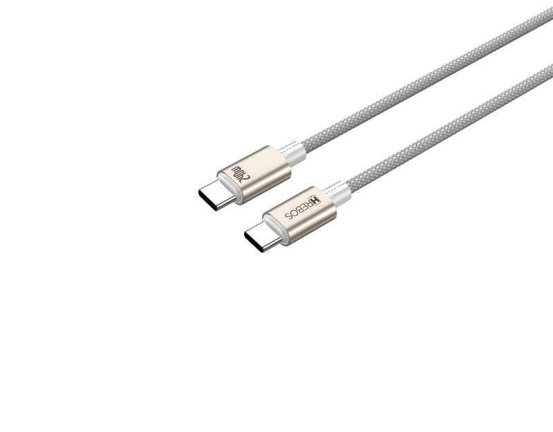 Cabo Hrebos Ultra Cable – Dual Type-C (240W, 2 Metros)