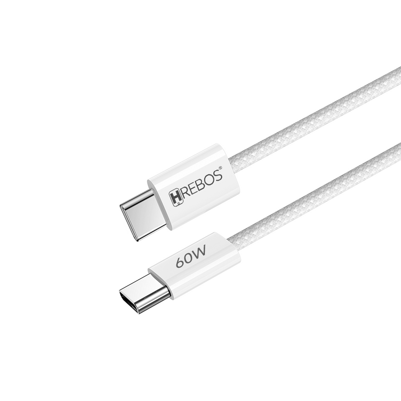Cabo Hrebos  – Type-C para Type-C (60W, 1,5 Metro)