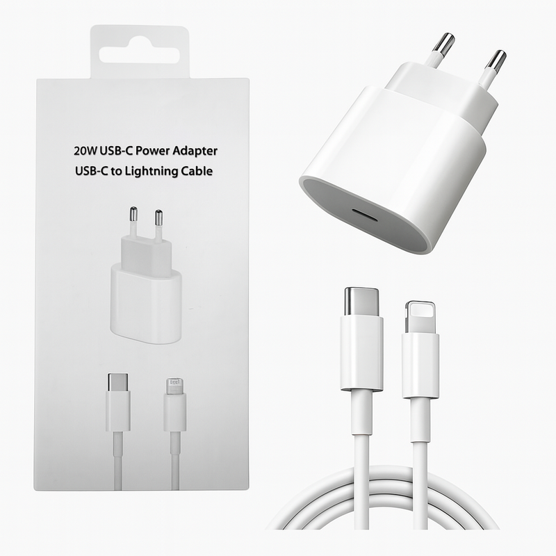 Kit Carregador e Cabo para iPhone