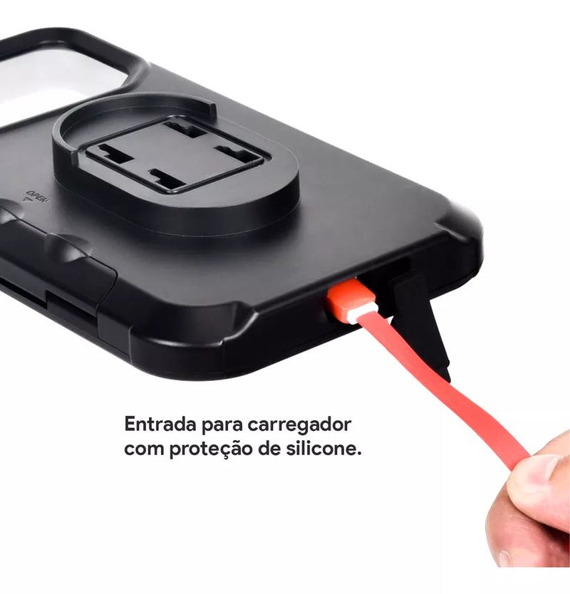 Suporte Impermeável Universal 360° para Moto/Bicicleta