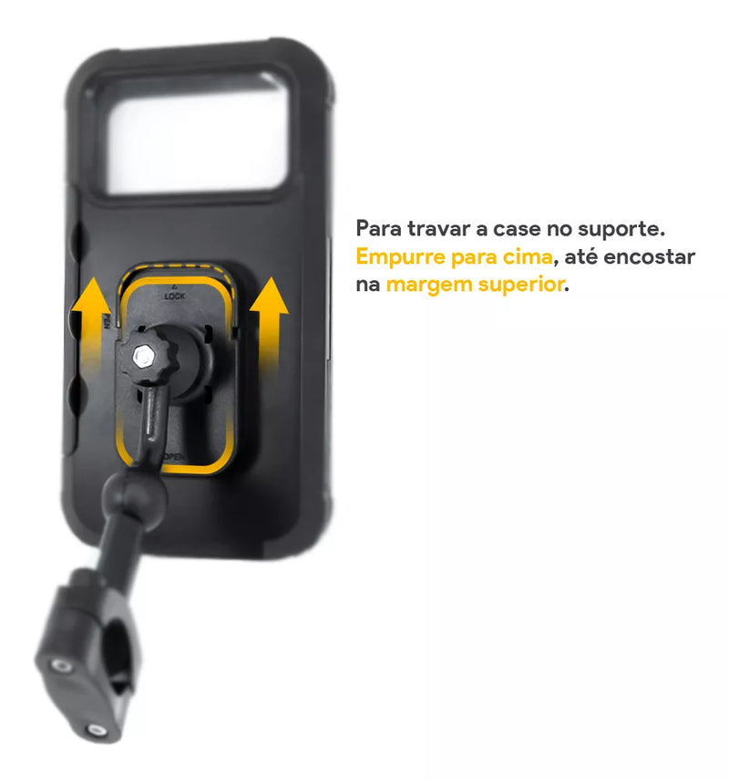 Suporte Impermeável Universal 360° para Moto/Bicicleta