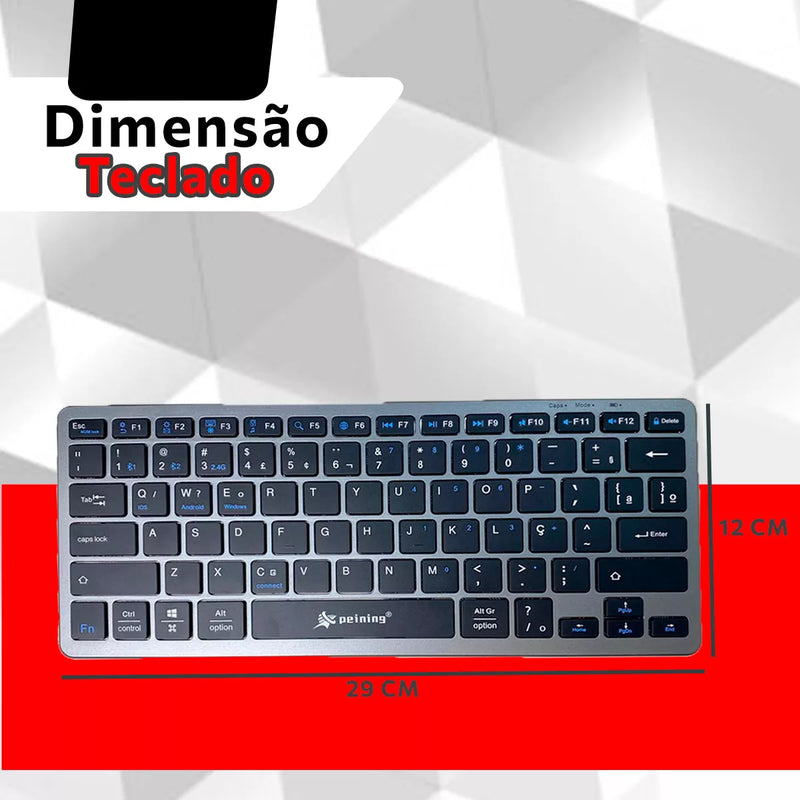 Kit Teclado e Mouse Bluetooth