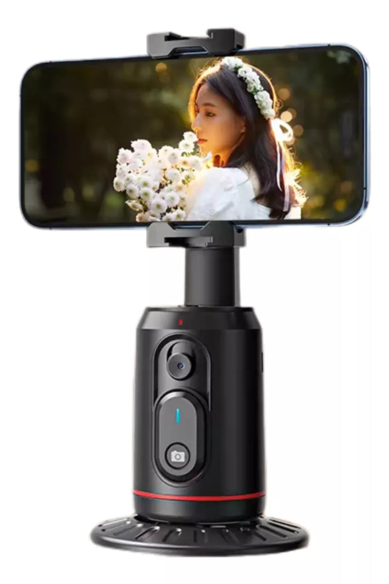 Suporte Inteligente com Rastreamento Facial 360° – Estabilizador Automático