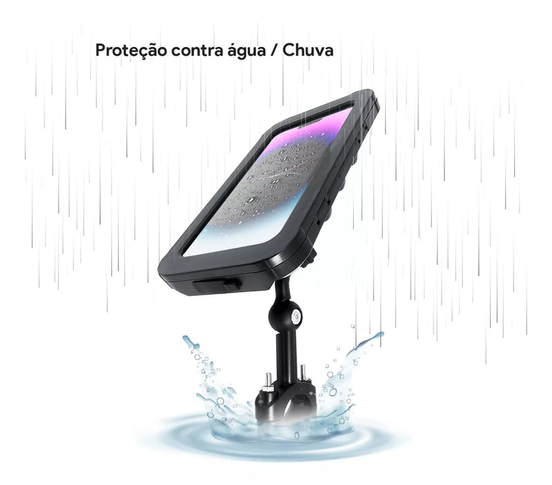 Suporte Impermeável Universal 360° para Moto/Bicicleta