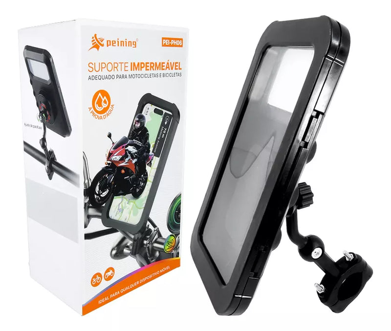 Suporte Impermeável Universal 360° para Moto/Bicicleta