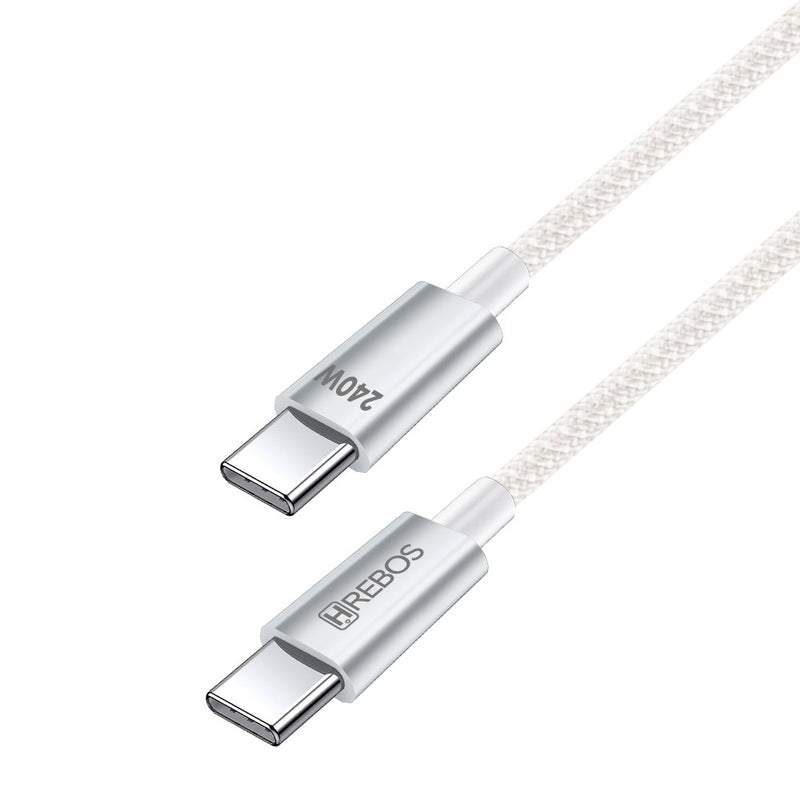 Cabo Hrebos Pro Cable – Dual Type-C (240W, 1 Metro)