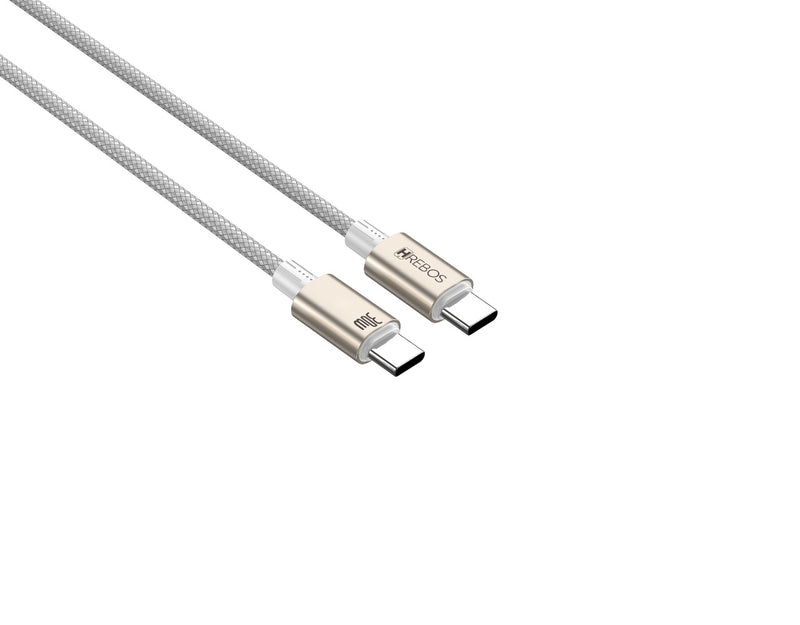 Cabo Hrebos Ultra Cable CB-380C – Dual Type-C (240W, 1 Metro)