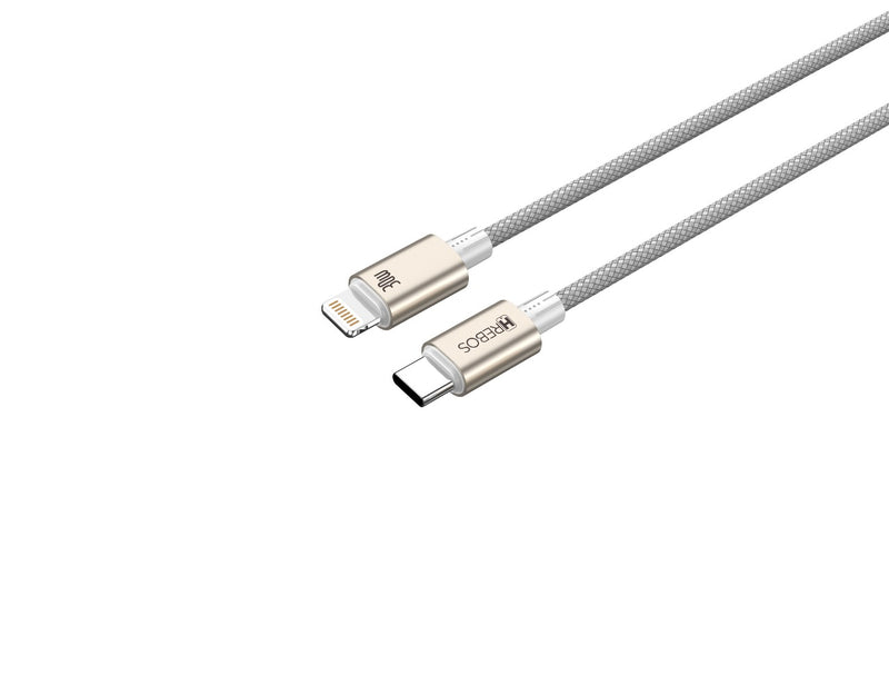 Cabo Hrebos Ultra Cable – Type-C para Lightning (30W, 1 Metro)