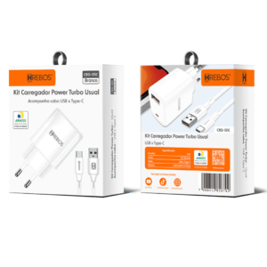 Kit Carregador Turbo com Cabo Tipo-C